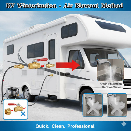 How to install and use RV winterizing kit?