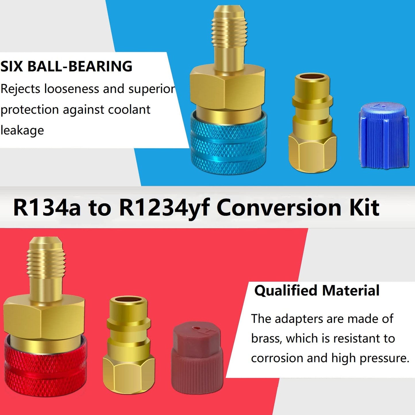 Coupleur rapide Boltigen R1234YF, adaptateur R1234yf vers R134a
