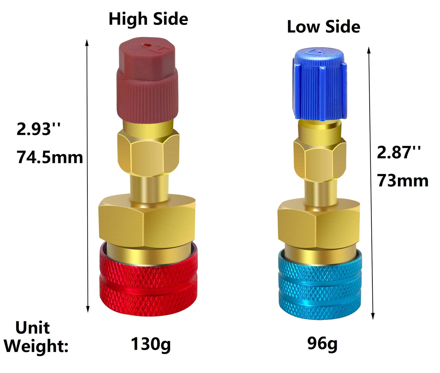 Coupleur rapide Boltigen R1234YF, adaptateur R1234yf vers R134a