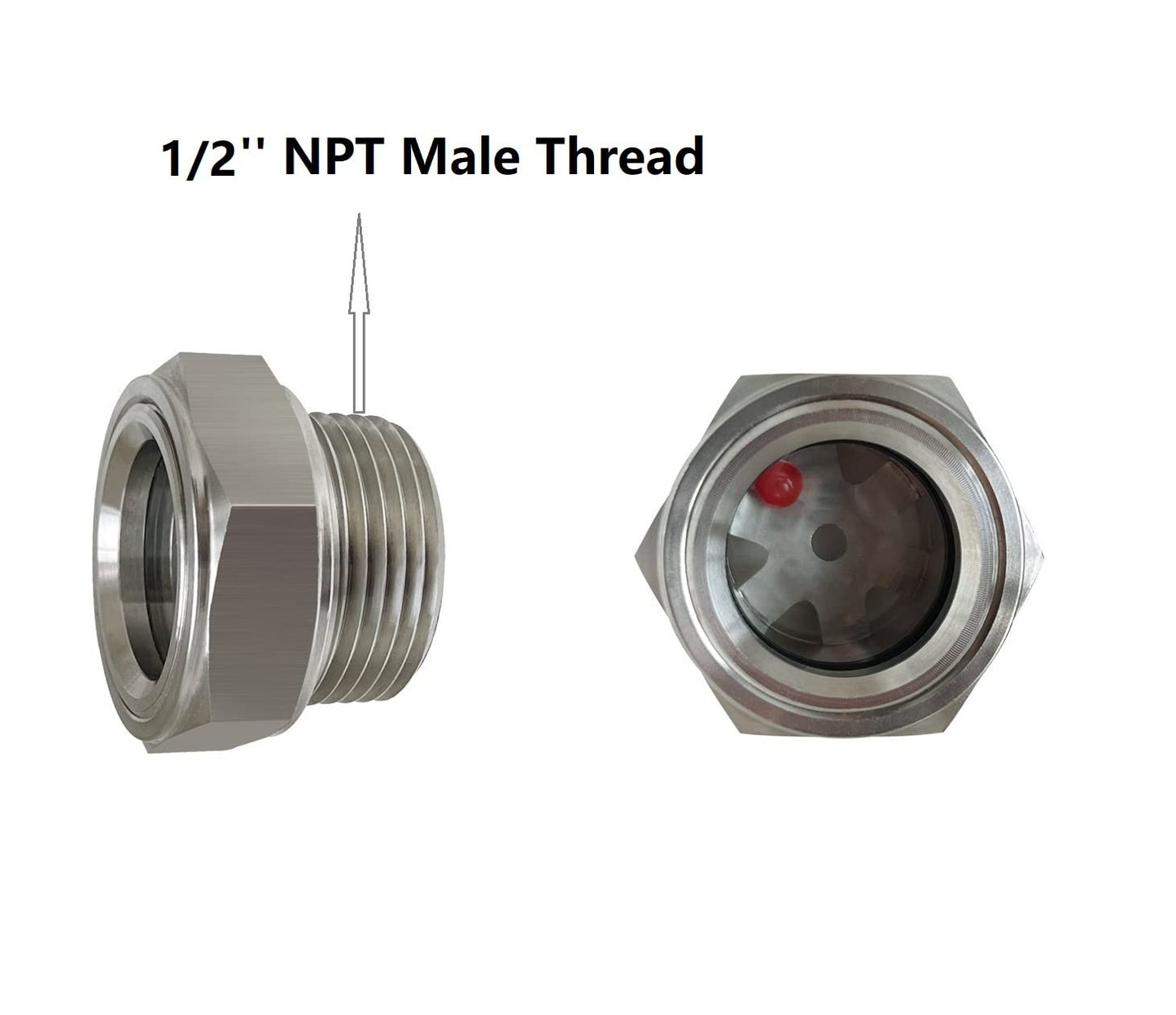 1/2' NPT Male Thread sight glass