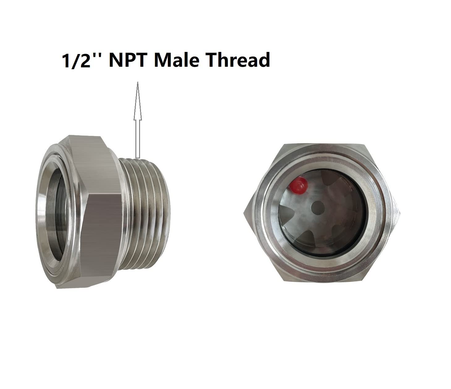 1/2' NPT Male Thread sight glass