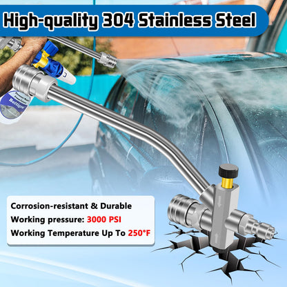 Pressure Washer Dual-Connector Tool with 7 Pressure Washer Nozzle Tips