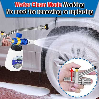 Pressure Washer Dual-Connector Tool with 7 Pressure Washer Nozzle Tips