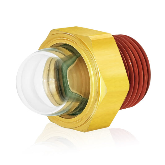 3/4 NPT brass oil sight glass