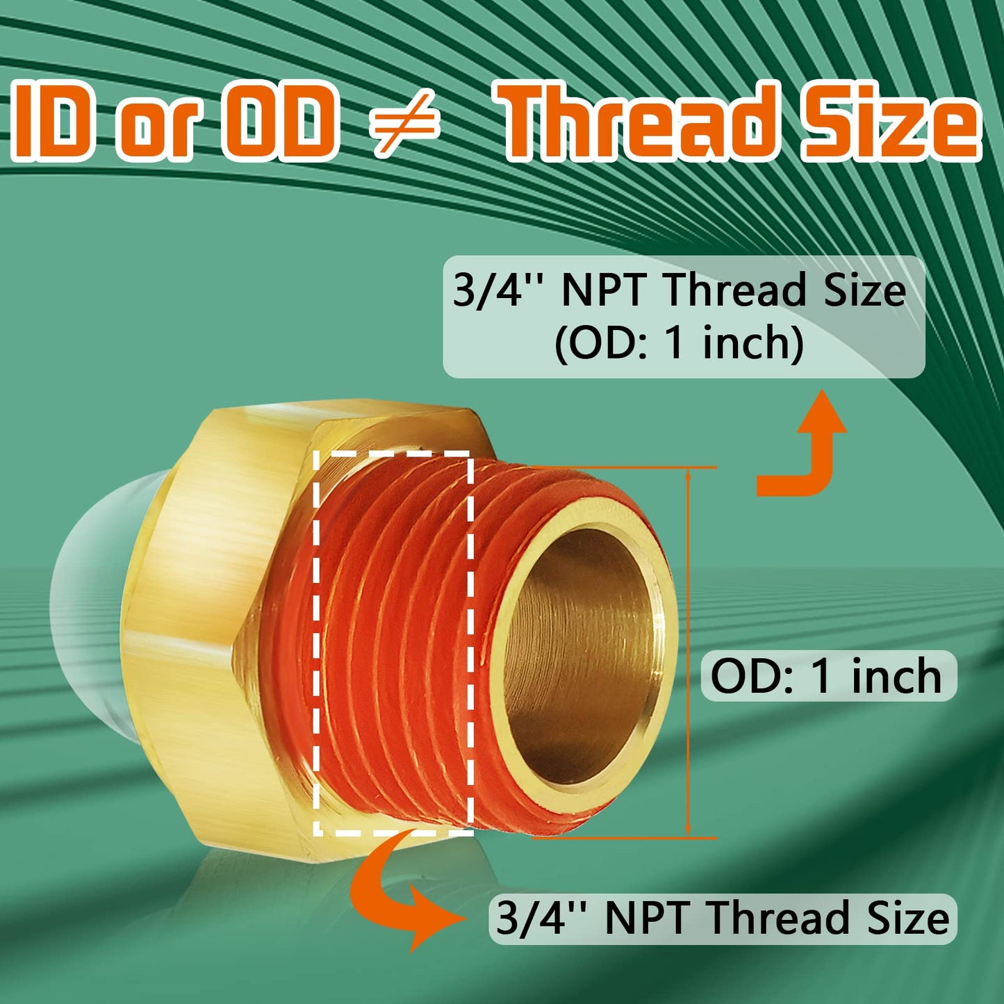 3/4 NPT brass oil sight glass