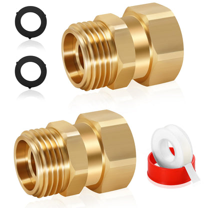 Conector giratorio para manguera de jardín Boltigen, conector giratorio para manguera de jardín de 3/4 GHT, adaptador de manguera macho a hembra de 360 ​​grados para exteriores