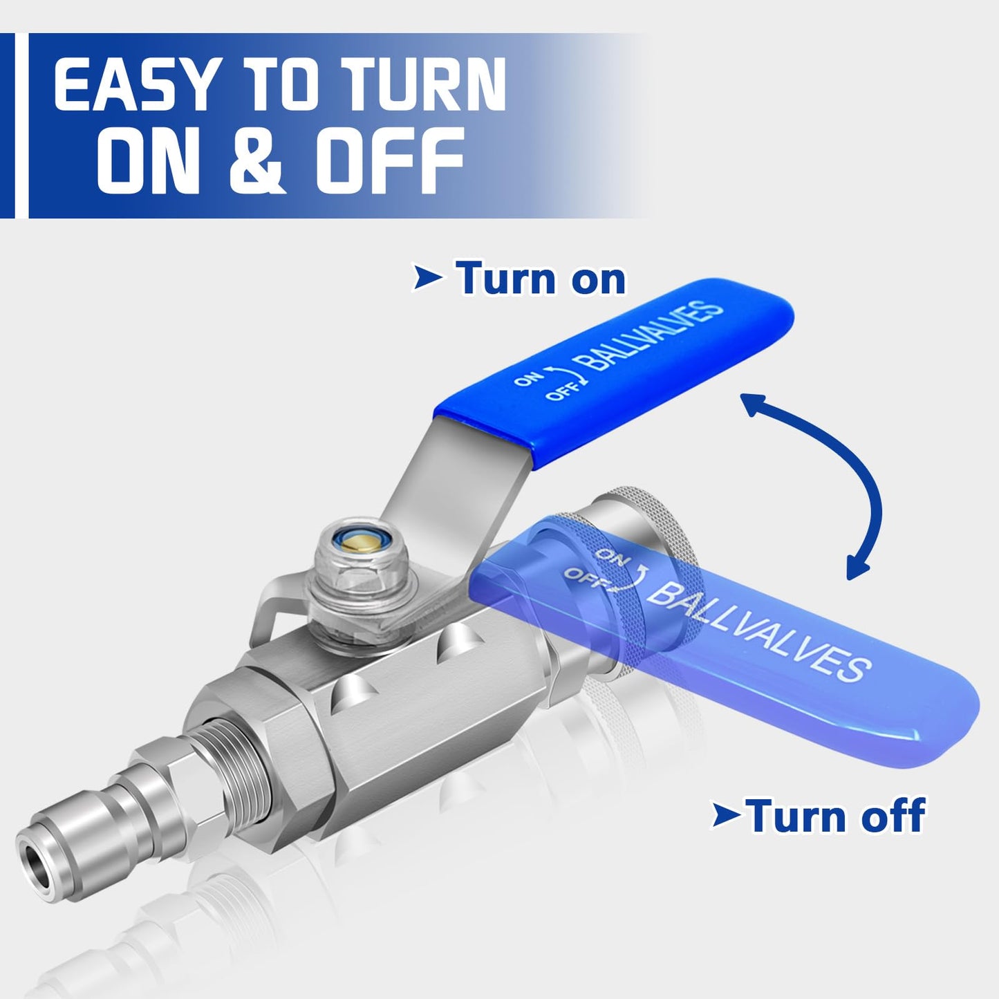 Washer High Pressure Ball Valve Kit