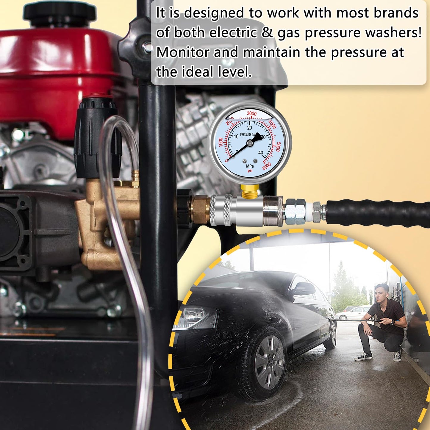 Boltigen Pressure Washer Gauge Kit