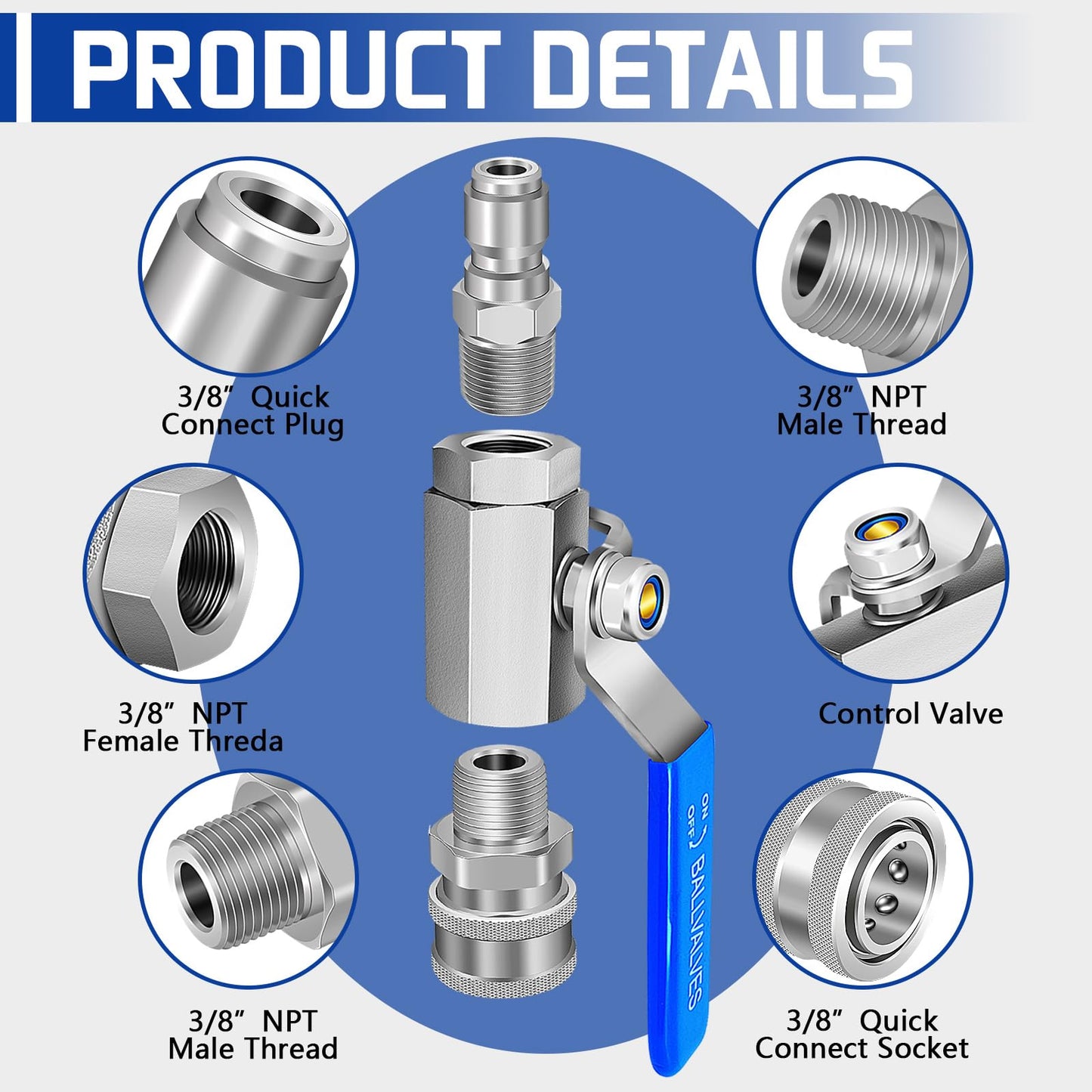Washer High Pressure Ball Valve Kit