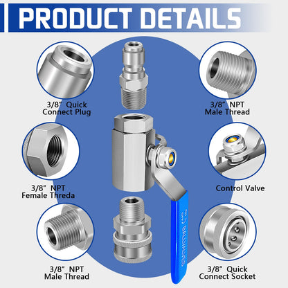 Washer High Pressure Ball Valve Kit