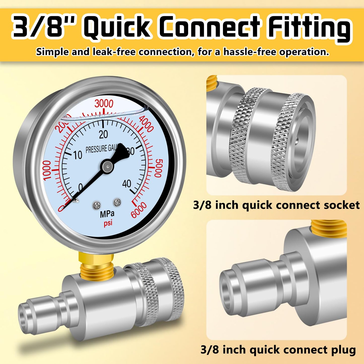 Boltigen Pressure Washer Gauge Kit