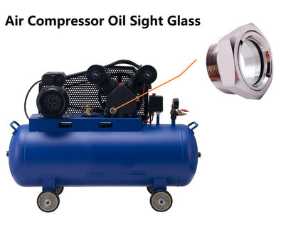 The compressor oil sight plug is a kind of liquid indicator used in tanks, air compressors, pumps, piping system, automotive industries, lab equipments, bearing housing and mixers etc. The oil level indicator has good viewport for visual Inspection of water, oil and gas (WOG).