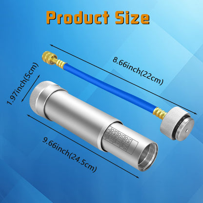 AC Oil Dye Injector Kit with R134a Adjustable Quick Coupler
