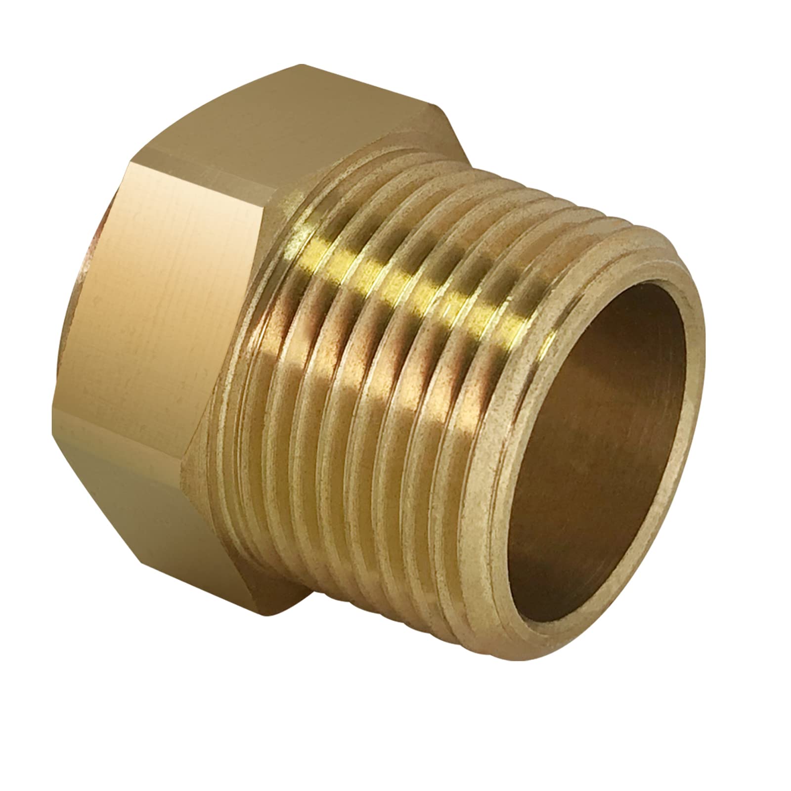 3/4'' NPT Male Hex Head Stainless Steel Oil Sight Glass Liquid Level Gauge Oil Indicator Window For Air Compressor Gearbox Fittings Hydraulic Tank Sight Glass (3/4'' NPT Male)